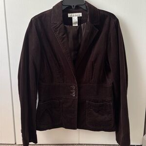 Jones New York Brown Vintage Corduroy Blazer